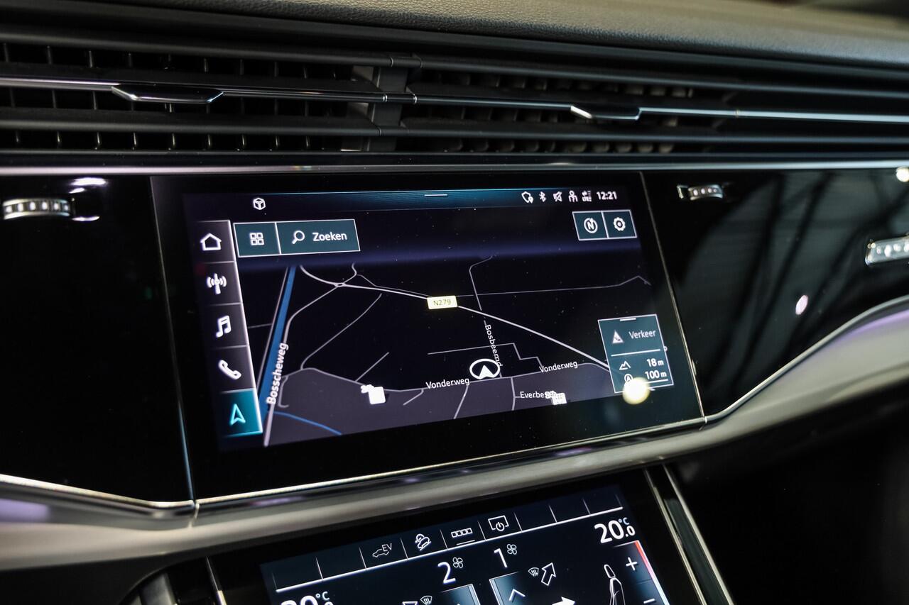 Audi Q7 55 TFSI e quattro Pro Line S-Line+ 29986km!!! Black Optic, Sportstoelen Leder met Memory, Virtual Cockpit, Sport Design, Adaptive Air Suspension, DSP Soundsystem, Camera, Ambiente/ Spiegel Pakket, LMV.