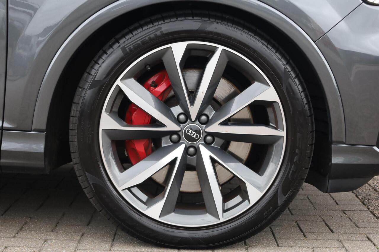 Audi Q7 55 TFSI e quattro Pro Line S 380PK / 280kW Hybride, Lederen bekleding, 21" LMV, honingraat, servo sluiting portieren, dodehoek sensor, achteruitrijcamera, parkeersensoren voor en achter, voorstoelen verwarmbaar, Bose Sound System, verstelbare achterbank, 