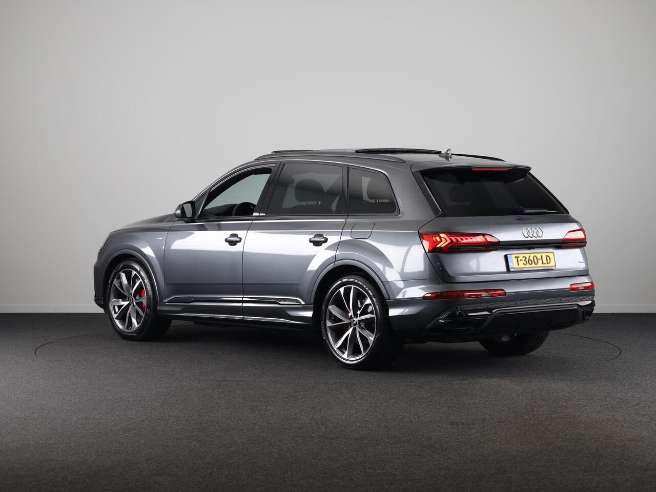 Audi Q7 55 TFSI e quattro Pro Line S 340pk | Panoramadak | Verlengde garantie | Adaptieve cruise controle | Verwarmbare voorstoelen en achterbank
