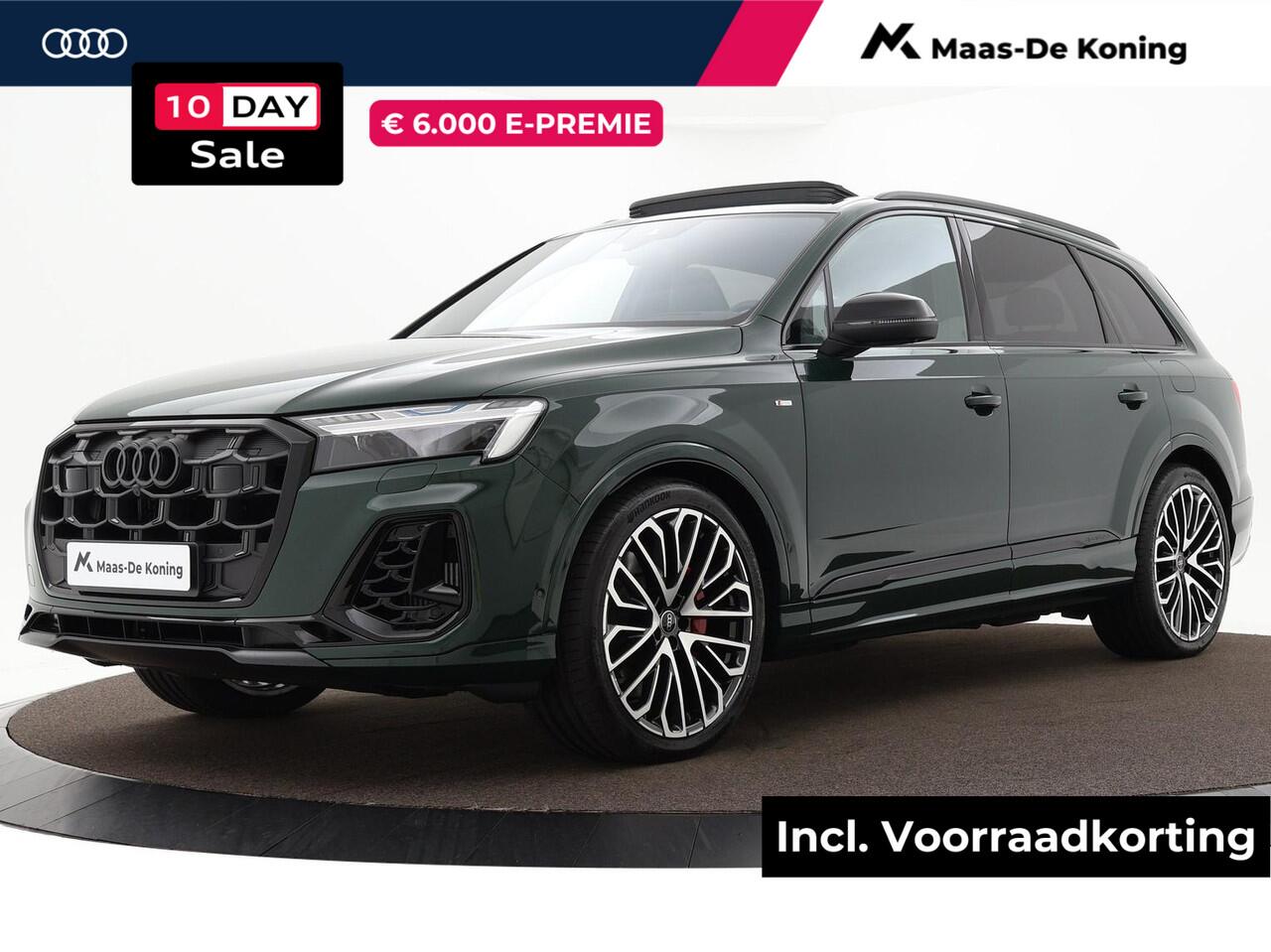 Audi Q7 60 TFSI e quattro Pro Line S Competition 490 PK · Audi Exclusive kleur · 22" LM Velgen · HD matrix + Audi Laserlicht · Digitale OLED achterlichten · vierwielbesturing · Servosluiting