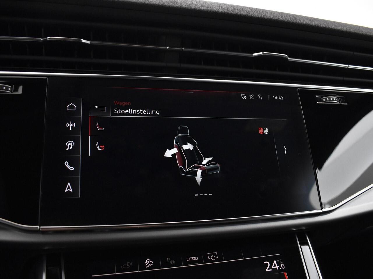 Audi Q7 Pro Line Advanced 55 TFSI e 394 PK · Assist. pakket parking plus + tour + city · Comfortsleutel · Trekhaak · Stoelverwarming voor + achter · Stoelmassage + ventilatie