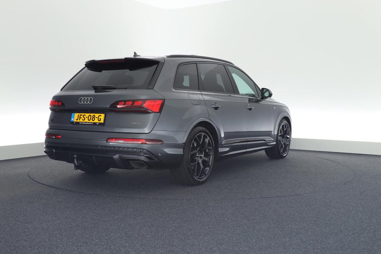 Audi Q7 55 TFSI e 394pk quattro Pro Line S Leder Trekhaak 360Camera Head-Up B&O Memory Panoramadak Keyless Virtual Cockpit Navigatie