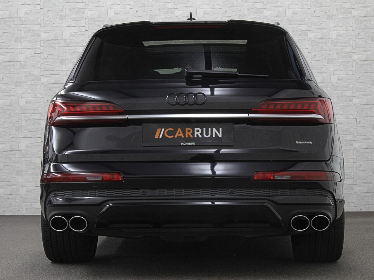 Audi Q7 55 TFSI e S-Line | Panorama | Leder | Luchtvering | LED-Matrix | Keyless-Go | 22 inch | Memory | Stoelverwarming V+A | Camera | Virtual-Cockpit | 3-Zone Clima | Draadloos Laden | Standkachel | Getint Glas |