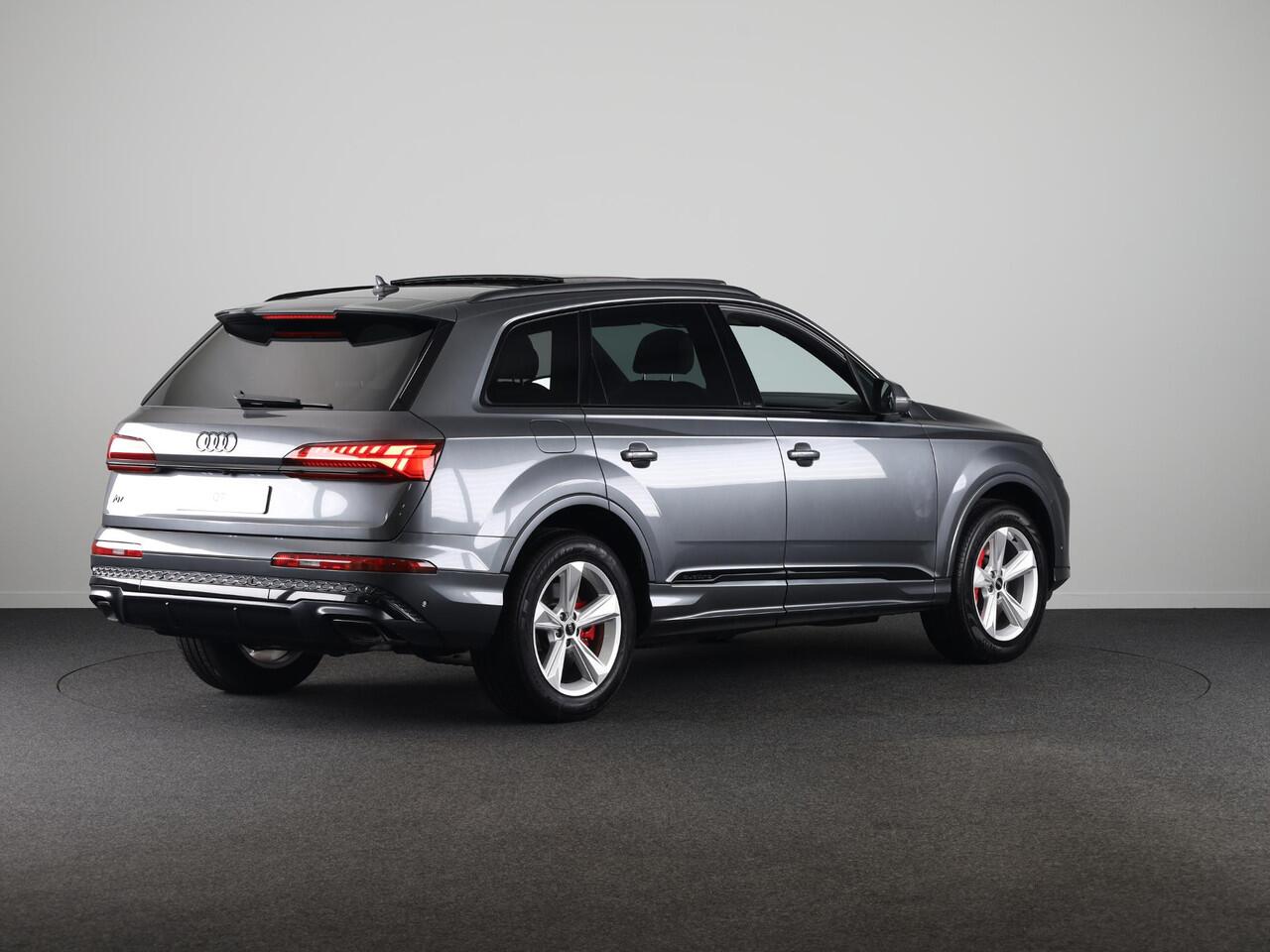 Audi Q7 55 TFSI e quattro Pro Line S 394pk Panoramadak, adaptive cruisecontrol, B&O soundsysteem, optiekpakket zwart Plus