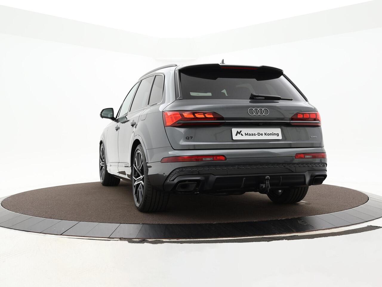 Audi Q7 60 TFSIe 490pk Quattro Pro Line S Competition · Luchtvering · Massage · Panorama dak · Elek. Voorstoelen · B&O Audio · Elek. Trekhaak · 22'' Inch · Garantie t/m 12-05-2028 of 90.000km