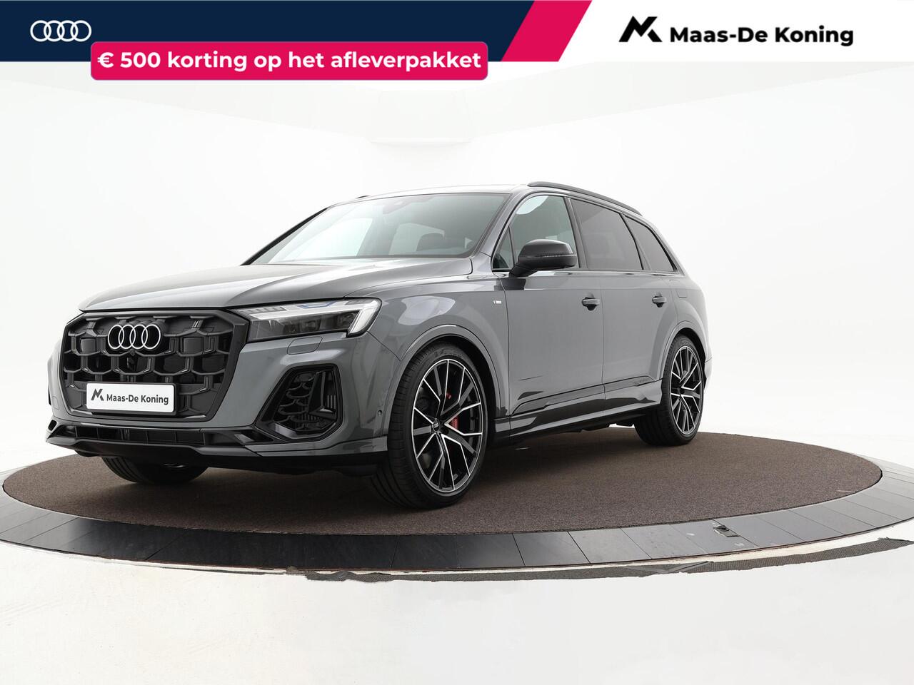 Audi Q7 60 TFSIe 490pk Quattro Pro Line S Competition · Luchtvering · Massage · Panorama dak · Elek. Voorstoelen · B&O Audio · Elek. Trekhaak · 22'' Inch · Garantie t/m 12-05-2028 of 90.000km