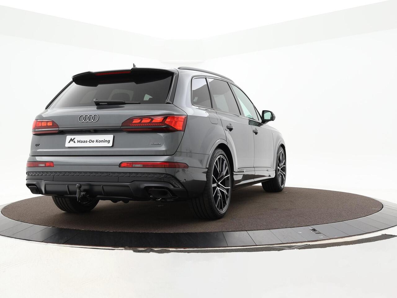 Audi Q7 60 TFSIe 490pk Quattro Pro Line S Competition · Luchtvering · Massage · Panorama dak · Elek. Voorstoelen · B&O Audio · Elek. Trekhaak · 22'' Inch · Garantie t/m 12-05-2028 of 90.000km