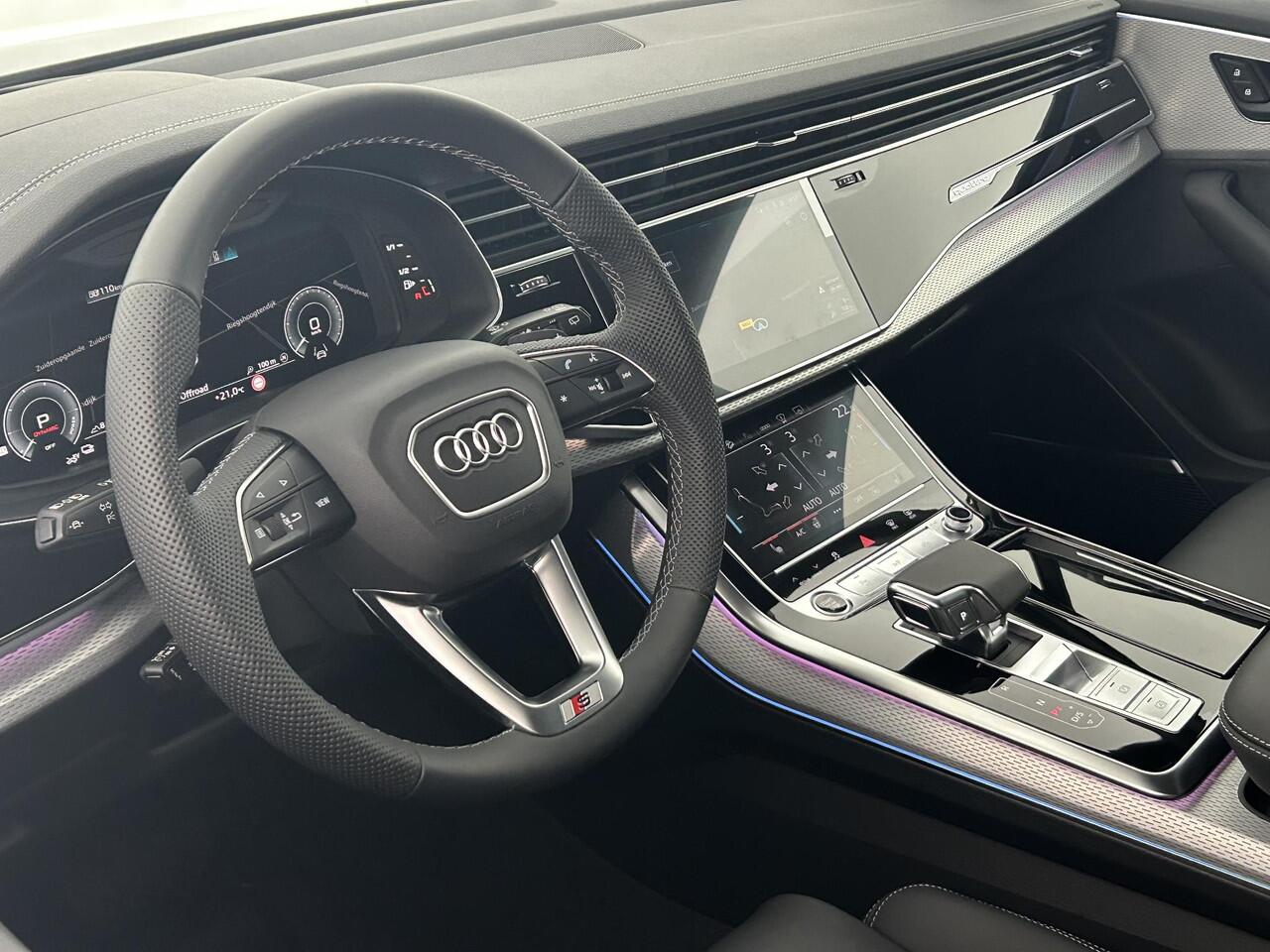Audi Q7 55 TFSI e 394pk quattro Pro Line S Leder Trekhaak 360Camera Head-Up B&O Memory Panoramadak Keyless Virtual Cockpit Navigatie