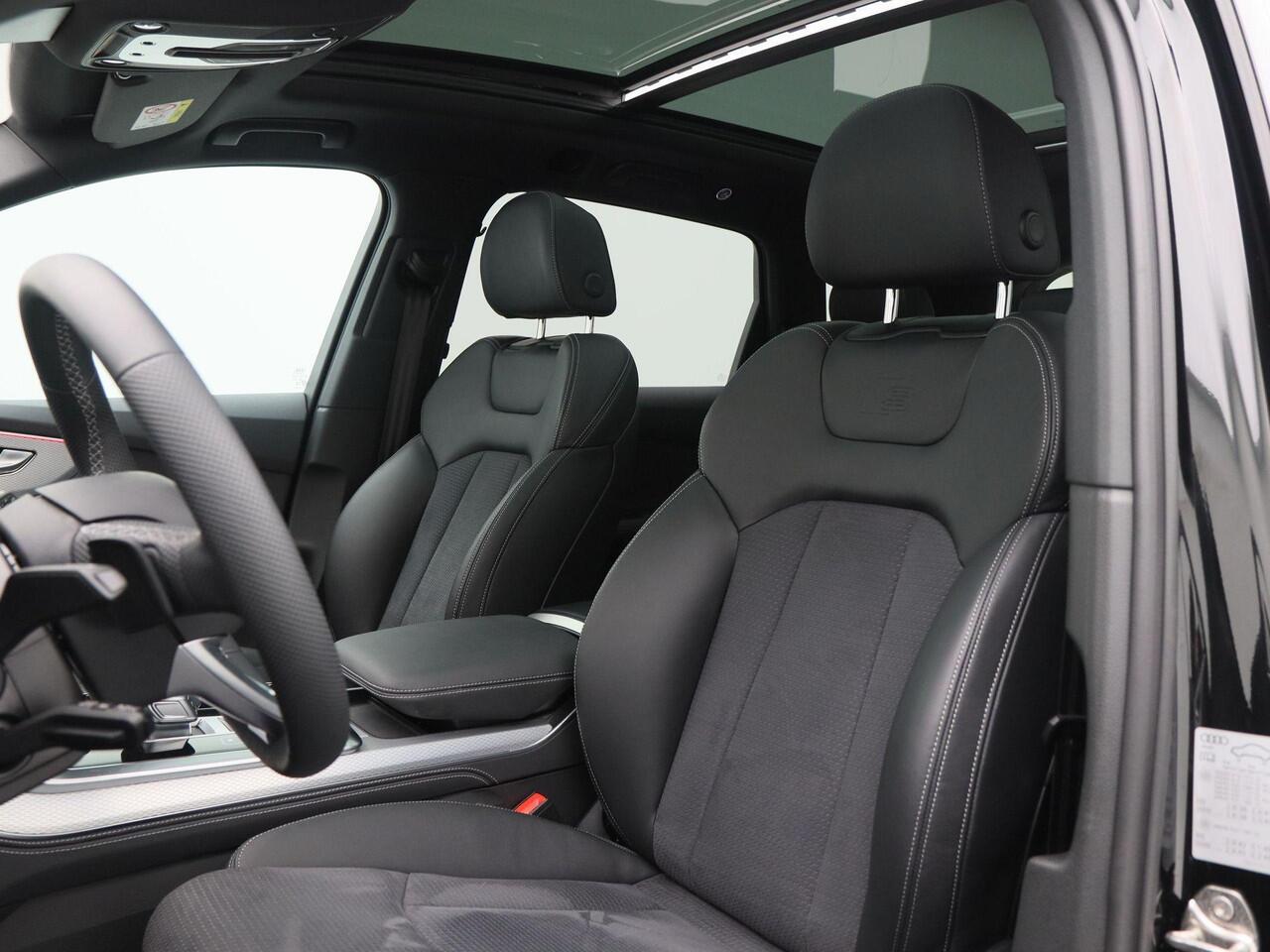 Audi Q7 55 TFSi e 380 Pk quattro S-Line | Full LED | Panoramadak | Zwart Optiek | Trekhaak | 21 Inch | Adaptive Cruise | B&O Audio | 20.301 Km!!