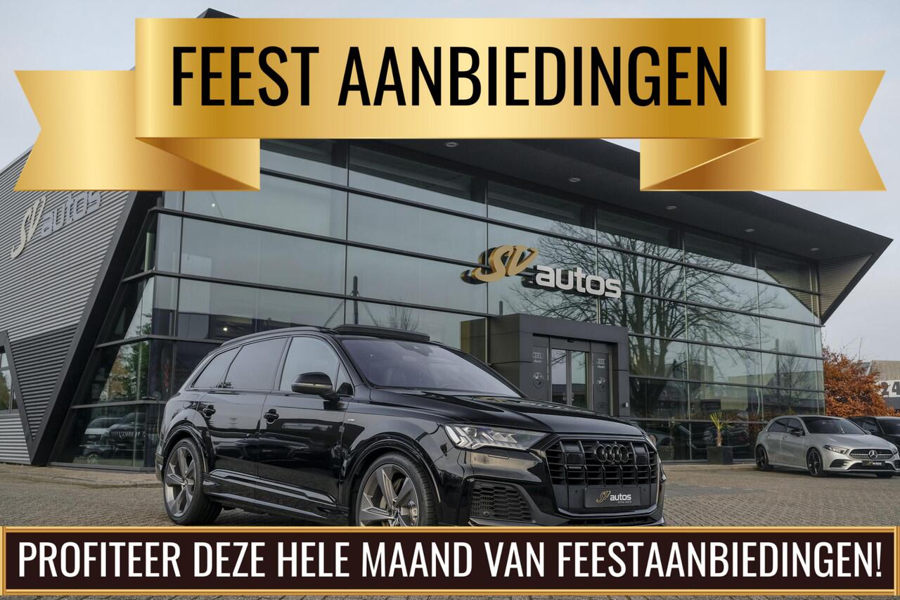 Audi Q7 55 TFSIe 380pk Quattro Panoramadak Luchtvering RS-Leder ACC BlackOptic VirtualCockpit Navi-High Matrix Keyless Camera 22''