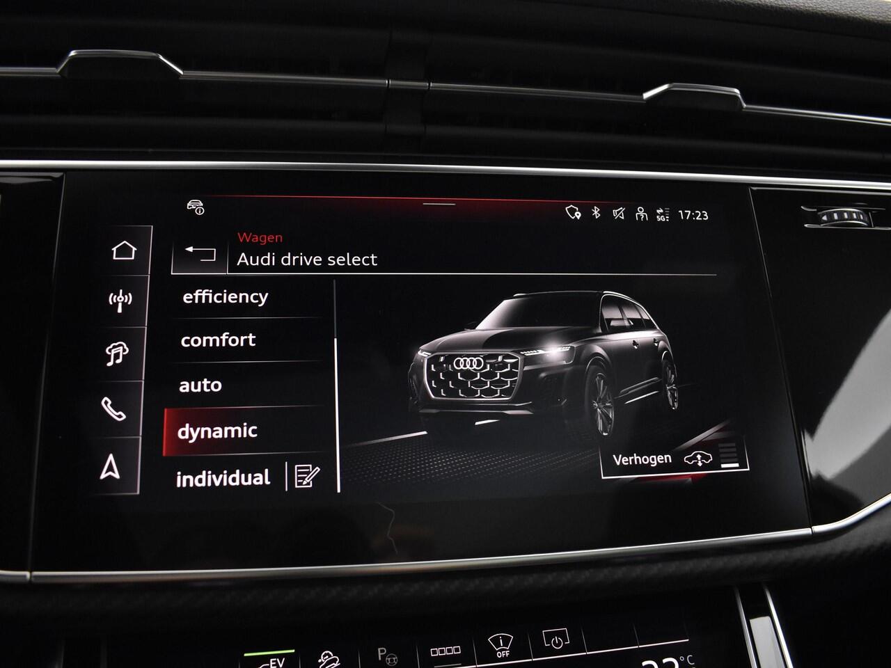 Audi Q7 60 TFSI e quattro Pro Line S Competition 490 PK · Audi Exclusive kleur · 22" LM Velgen · HD matrix + Audi Laserlicht · Digitale OLED achterlichten · vierwielbesturing · Servosluiting