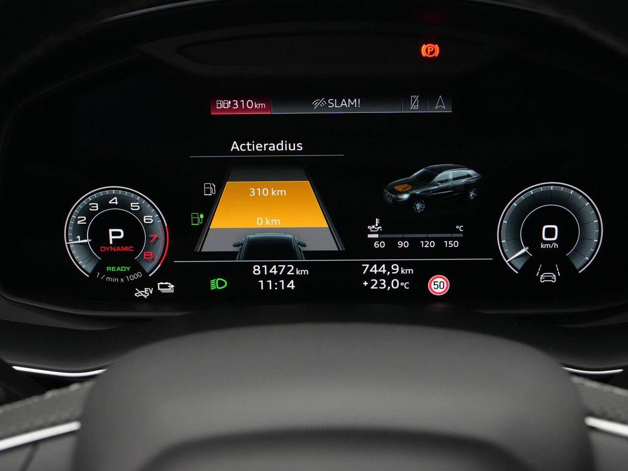 Audi Q8 55 TFSI e 381 pk tiptronic quattro Pro Line S / S-Line | Panoramadak | Rondomzicht camera | Bang & Olufsen sound | Luchtvering | Standkachel | Trekhaak | 22 inch