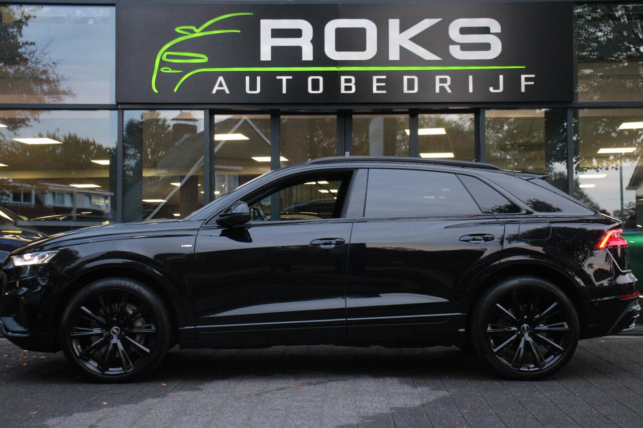 Audi Q8 55 TFSI e Quattro Pro Line S Black-Optic 360Camera/Headup/Keyless/SoftClose/B&O/Leder/Luchtvering/Panoramadak/23inch