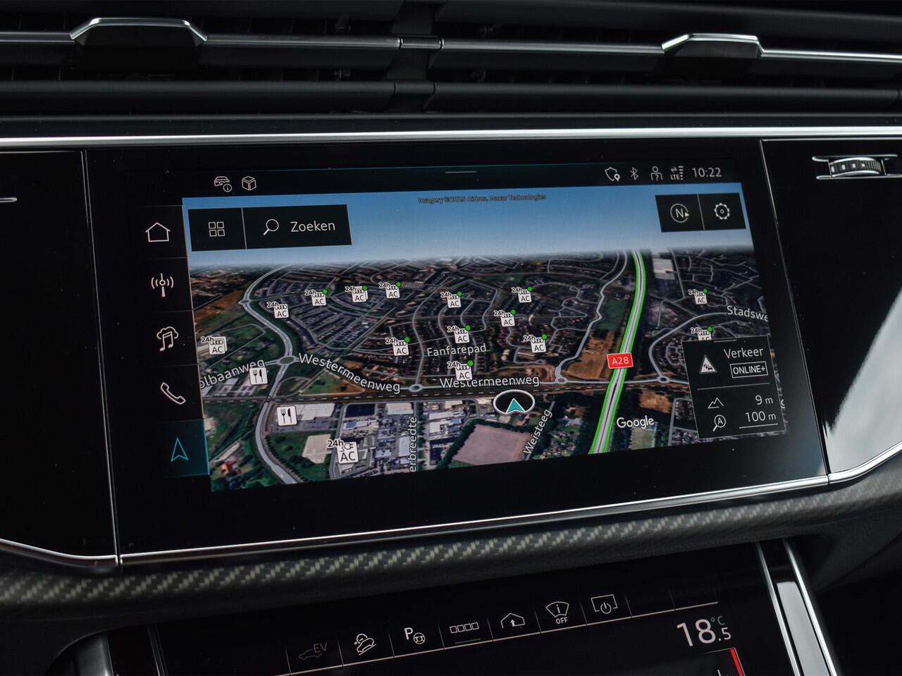 Audi Q8 60 TFSI e QUATTRO PRO LINE S COMPETITION | EXCLUSIVE INTERIEUR | MEMORY SEATS | BANG&OLUFSEN | HEAD-UP | PANORAMADAK | 360 CAMERA | CARBON INLEG | SOFT-CLOSE | TREKHAAK | AMBIANCE INTERIEUR | ADAPTIVE CRUISE |