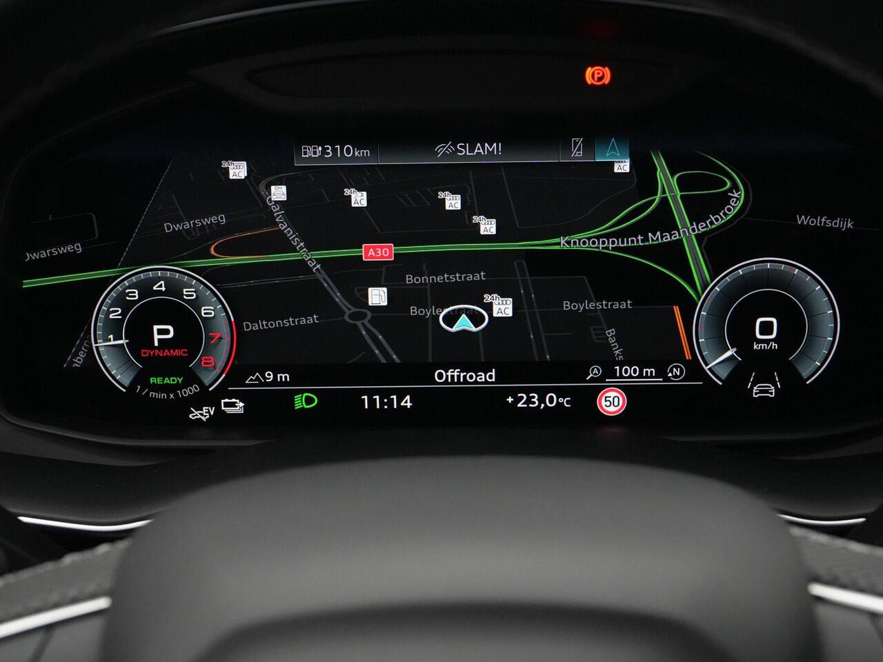 Audi Q8 55 TFSI e 381 pk tiptronic quattro Pro Line S / S-Line | Panoramadak | Rondomzicht camera | Bang & Olufsen sound | Luchtvering | Standkachel | Trekhaak | 22 inch