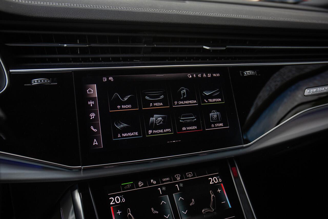 Audi Q8 60 TFSI e quattro Pro Line S Competition , Daytona Grijs, Panoramadak, Adaptive cruise, Head-up display, Memory seats,