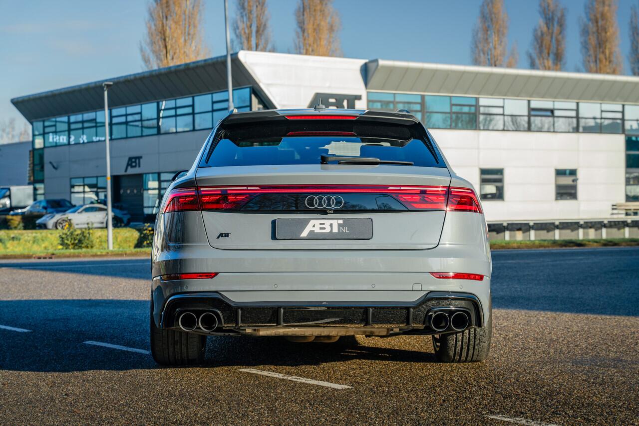 Audi Q8 60 TFSI e 557 pk quattro ABT Aero Competition | Audi exclusive Grigio Telesto | Advanced onderstel | Panoramadak | S sportstoelen | B&O | Keyless | Uitgebreid leder pakket | Alcantara hemel | Carbon spiegels | Carbon interieur | Stoelven | ABT Power S | A