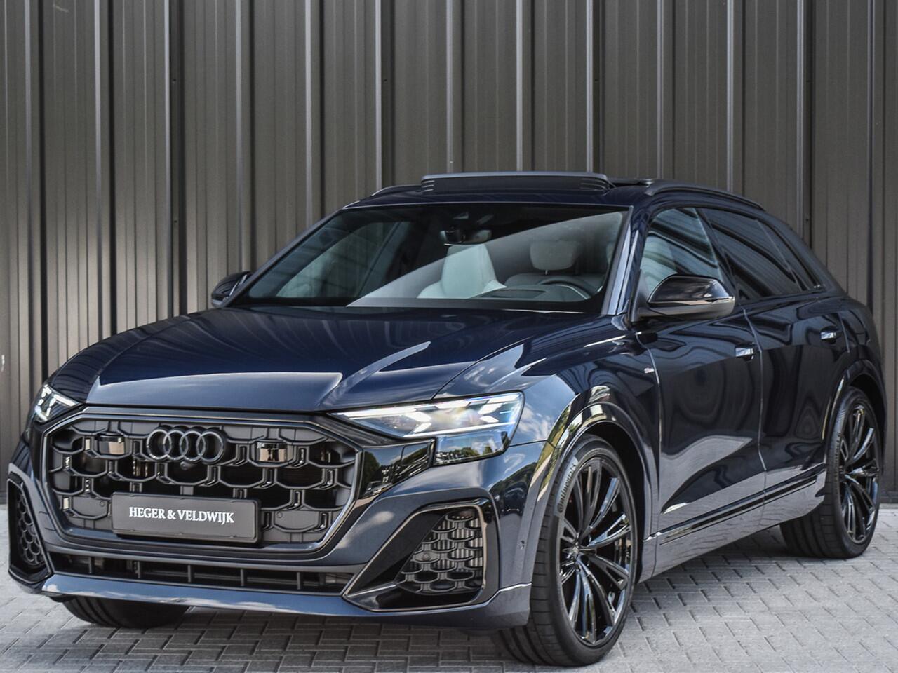 Audi Q8 60 TFSI e QUATTRO PRO LINE S COMPETITION | EXCLUSIVE INTERIEUR | MEMORY SEATS | BANG&OLUFSEN | HEAD-UP | PANORAMADAK | 360 CAMERA | CARBON INLEG | SOFT-CLOSE | TREKHAAK | AMBIANCE INTERIEUR | ADAPTIVE CRUISE |