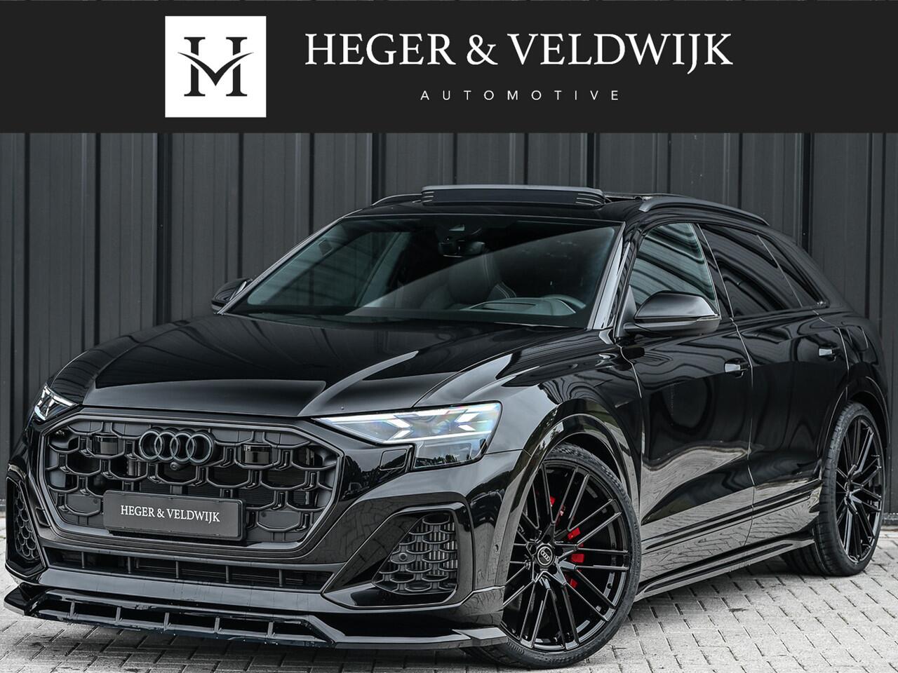 Audi Q8 55TFSI e QUATTRO PRO LINE S COMPETITION | S-SEATS | PANORAMADAK | 4 WIEL BESTURING | B&O SOUND | HEAD-UP | LUCHTVERING | DAB+ | SOFT-CLOSE | KEYLESS GO | ADAPTIVE CRUISE | 360 CAMERA | AMBIANCE INTERIEUR | TREKHAAK | BLACK-OPTIC
