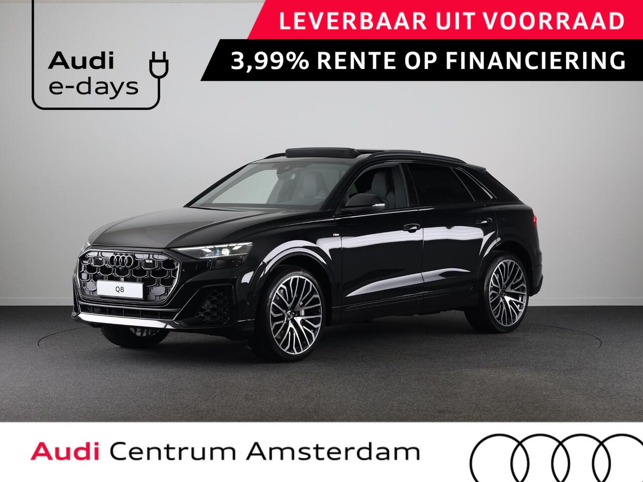 Audi Q8 55 TFSI e quattro Pro Line S 394pk | Servosluiting | Panoramadak | B&O | Ass.Plus.Remote | Sportstoel Plus | 23'' inch zilver | Trekhaak |