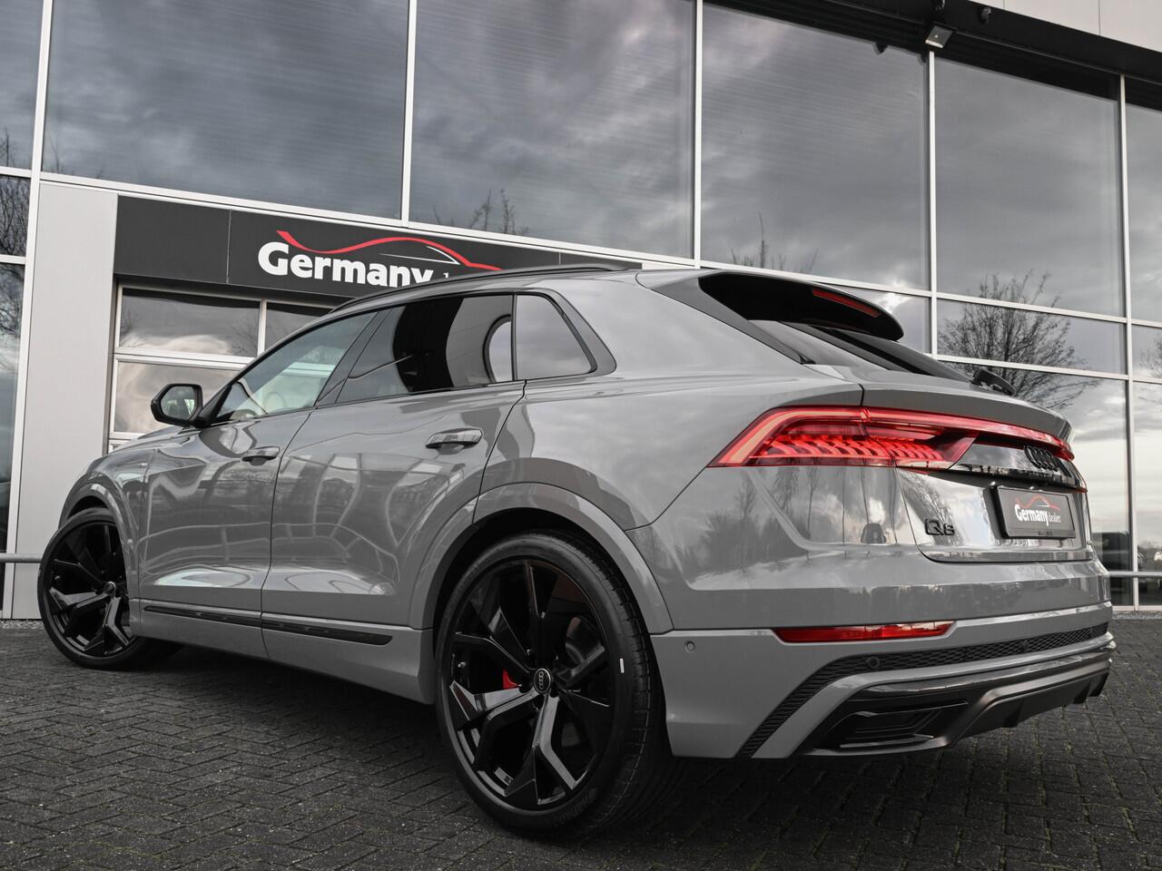 Audi Q8 55TFSI 340PK Quattro Nardo! 4W-best. RS-Zetels Carbon Softclose B&O Lucht Tr-Haak VOL!