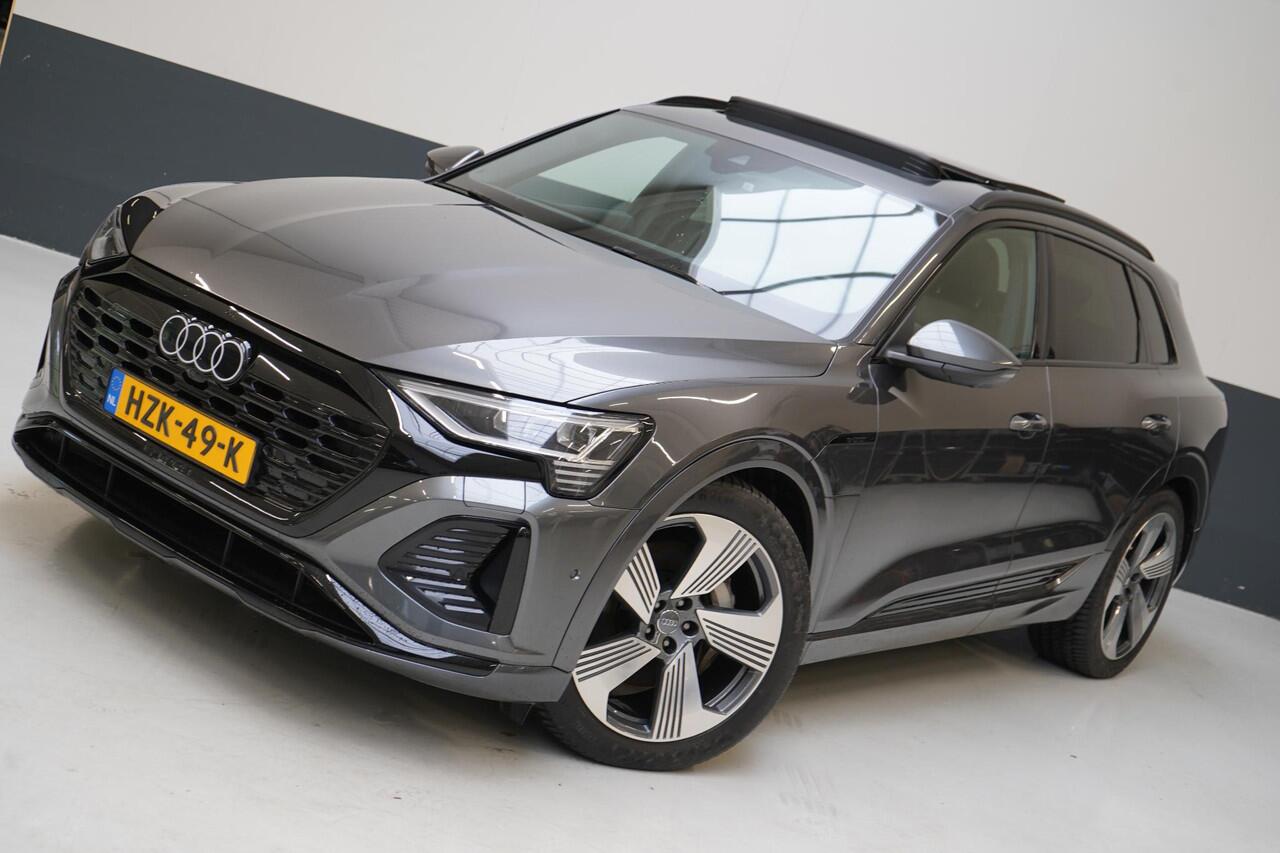 Audi Q8 e-tron 55 quattro 408pk S Edition 115 kWh | Head-Up | BTW | Panoramadak | Leder | Keyless | Trekhaak afn. | B&O