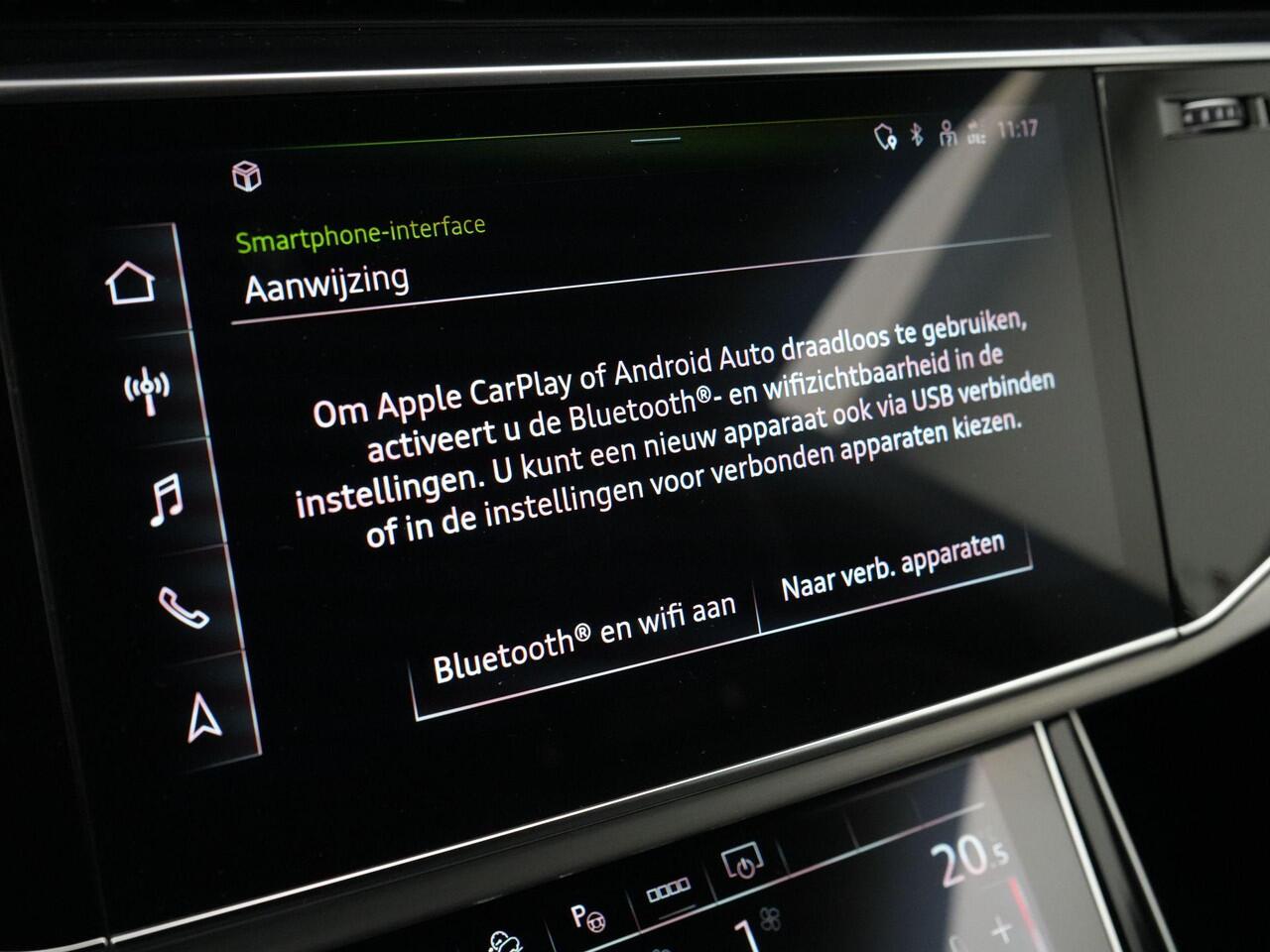 Audi Q8 55 TFSI e 381 pk tiptronic quattro Pro Line S / S-Line | Panoramadak | Rondomzicht camera | Bang & Olufsen sound | Luchtvering | Standkachel | Trekhaak | 22 inch