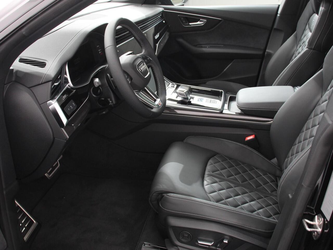 Audi Q8 55 TFSI e quattro Pro Line S Competition Plus | Leder | Carbon Pack | LED | Adaptief cruise control | 381 PK | Navigatie | Climate control | 360* camera | Elektrische achterklep