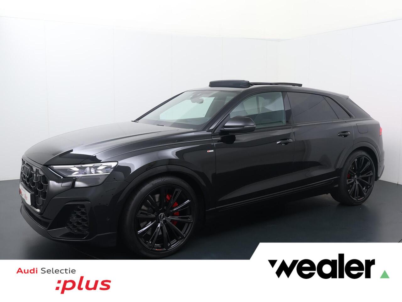 Audi Q8 60 TFSI e quattro Pro Line S Competition | 490 PK | SoH 100% | Panoramadak | Vierwielbesturing | Head-Up display | Trekhaak | 22" velgen | HD Matrix LED koplampen | Verlengde fabrieksgarantie |