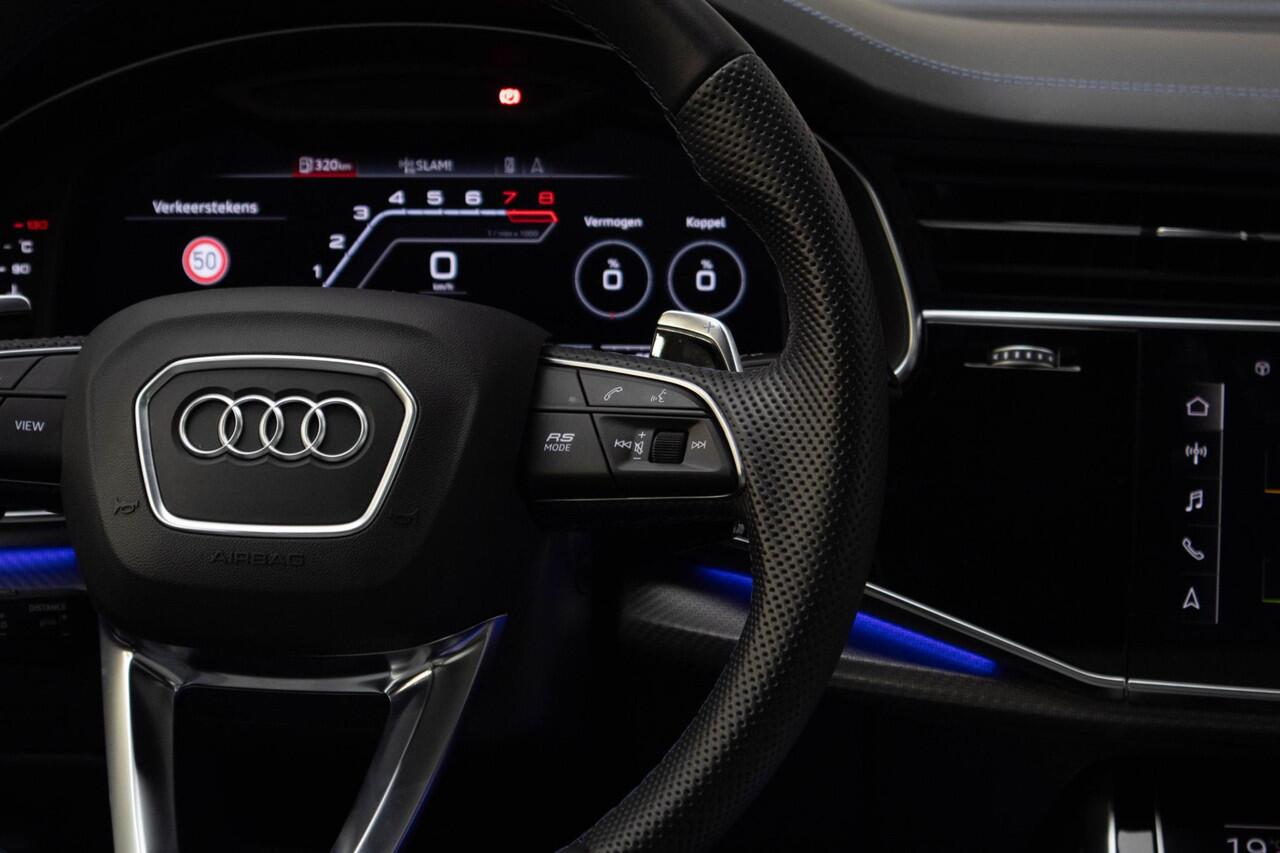 Audi Q8 4.0 TFSI RS Q8 quattro | B&O Advanced | Audi exclusive Leder | City | Tour | Parking | Panorama | Trekhaak | 23 Inch | Matrix |