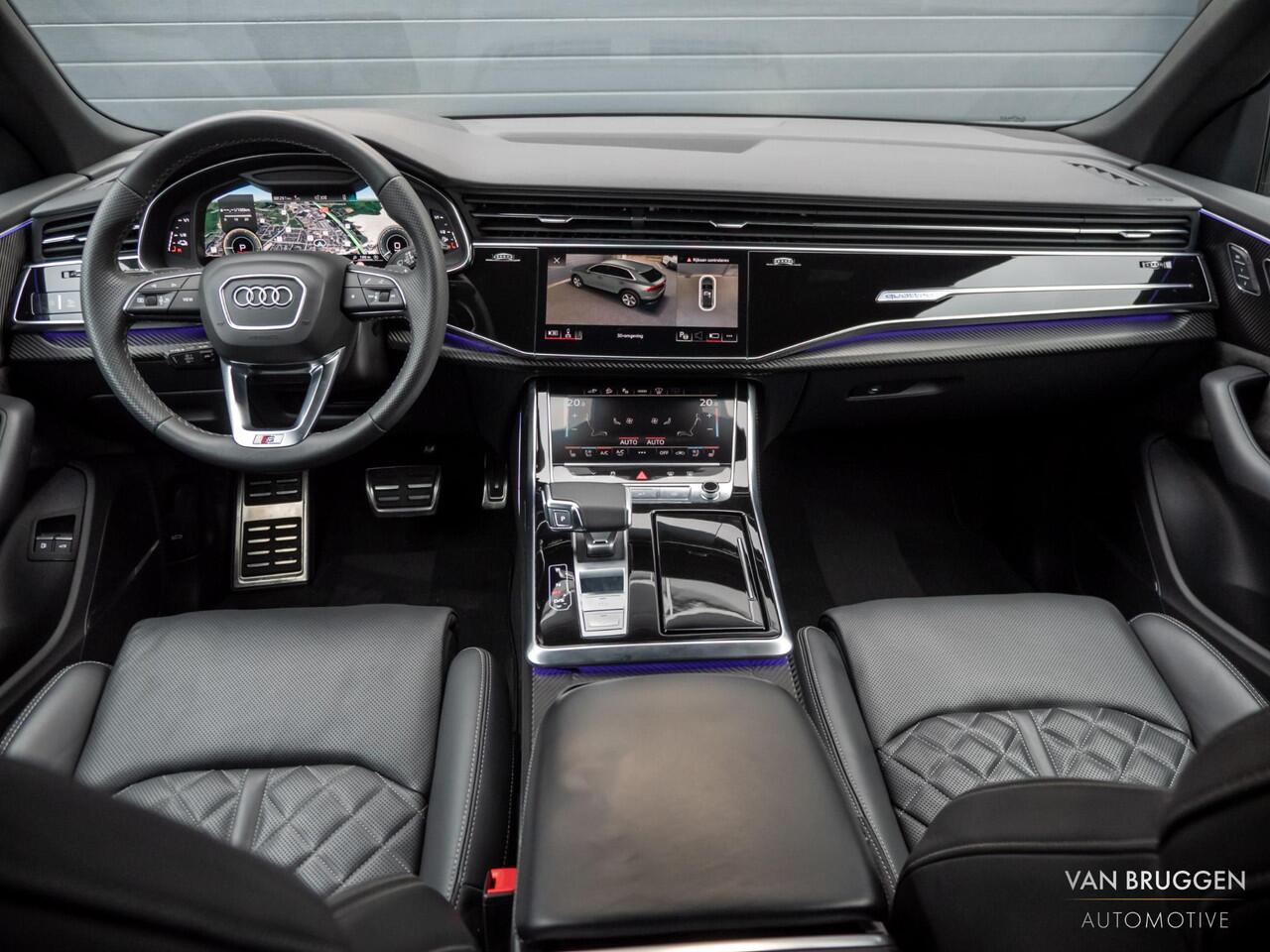 Audi Q8 60 TFSI E Quattro S-Line Pano RS-Stoelen Softclose 23" Galaxy Blue