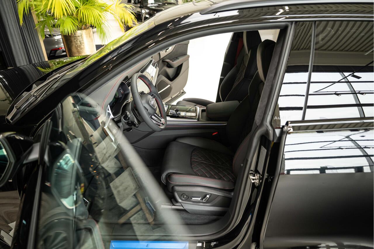 Audi Q8 60 TFSI e Competition | 5 jaar garantie | Alcantara | Rood stiksel | Rode gordel | Soft-close | 5 jaar garantie |