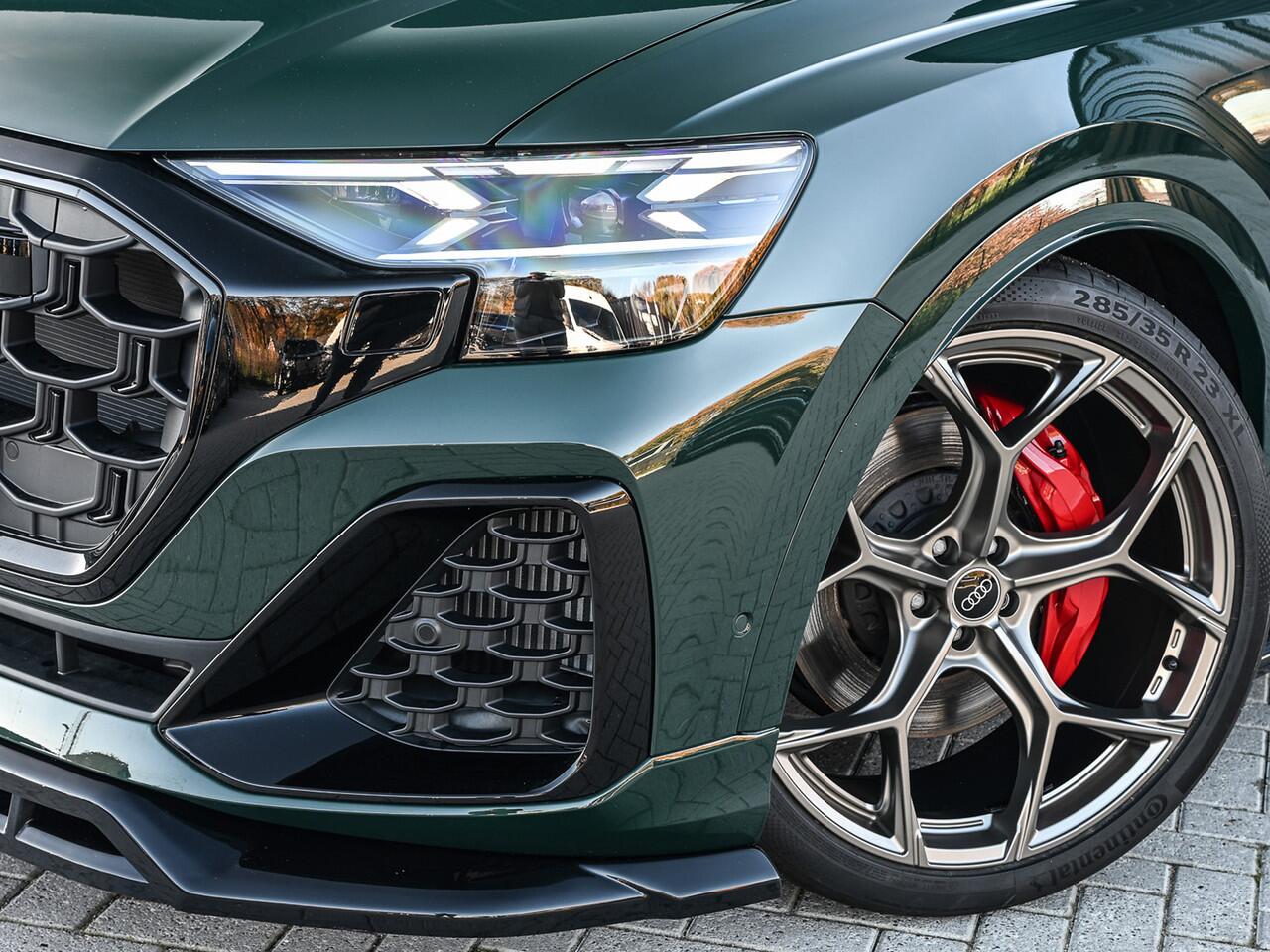 Audi Q8 60 TFSI e QUATTRO PRO LINE S COMPETITION | PANORAMADAK | 4 WIEL BESTURING | ALCANTARA HEMEL | AMBIANCE VERLICHTING | STOELMASSAGE | STOEL VENTILATIE EN -VERWARMING | HEAD-UP | 360 CAMERA | ELEKTR. TREKHAAK | SOFT CLOSE | LEDEREN DASHBOARD | GOODWOOD GRE