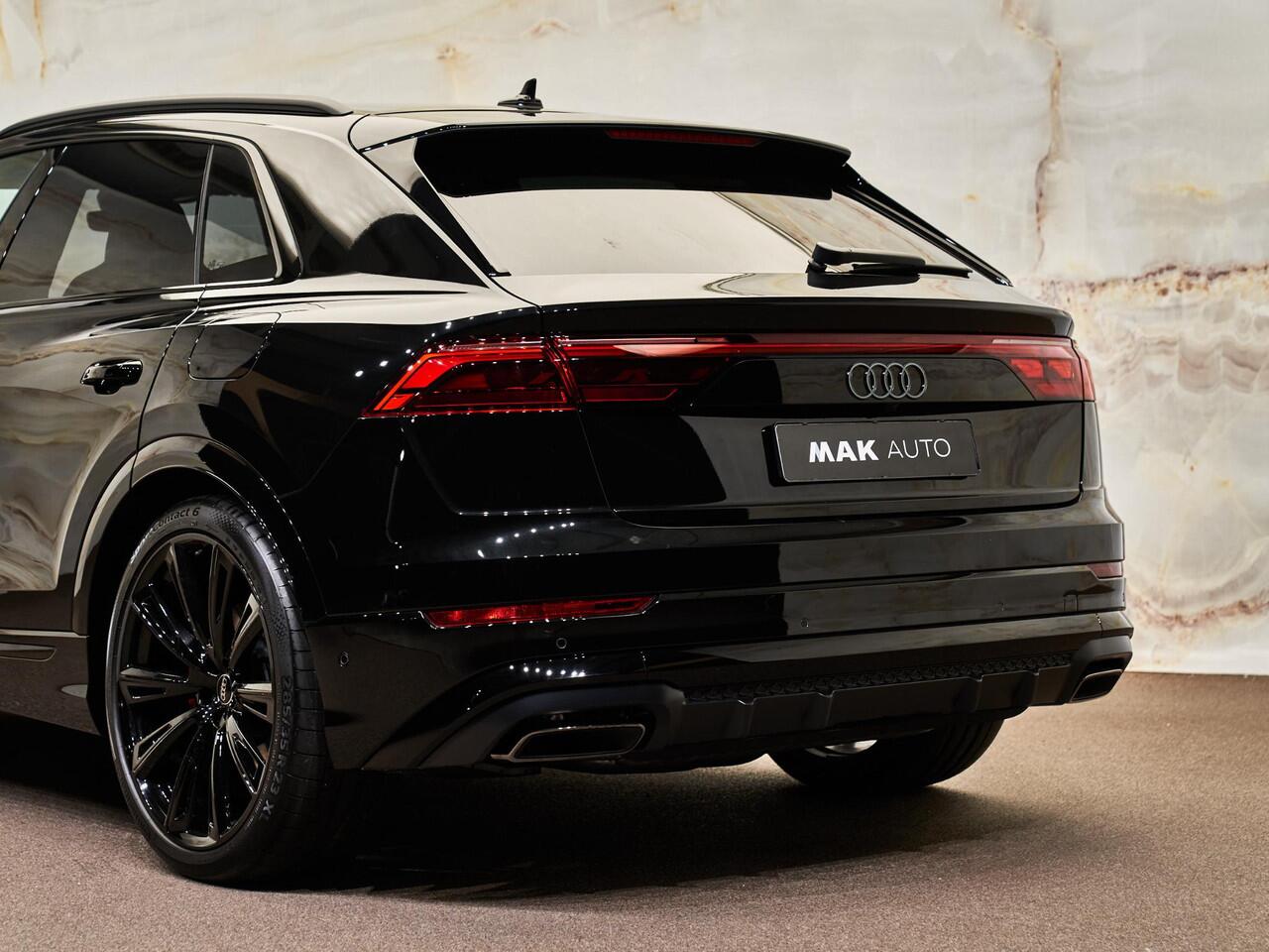 Audi Q8 60 TFSI e Quattro Pro Line S Competition, pano, 4W-best, B&O, OLED, S sportstoelen, Laserlicht, tr.haak, 23", NP163k