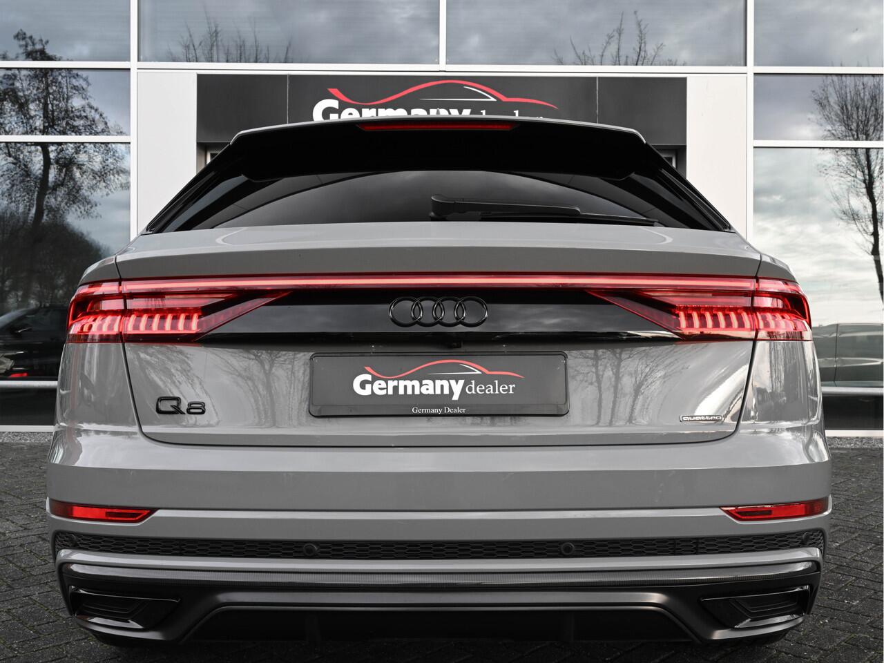 Audi Q8 55TFSI 340PK Quattro Nardo! 4W-best. RS-Zetels Carbon Softclose B&O Lucht Tr-Haak VOL!