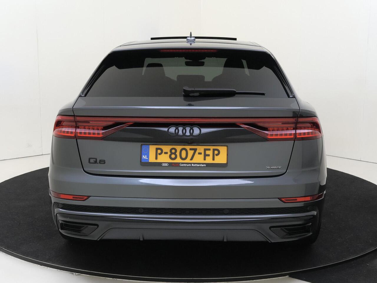 Audi Q8 55 TFSI e quattro Pro Line S | SOH 99%| Panoramadak | Trekhaak | Luchtvering | Lederen bekleding 'Valcona' | 360 camera | Bang & Olufsen | Parkeerassistent | Stoelventilatie voor |