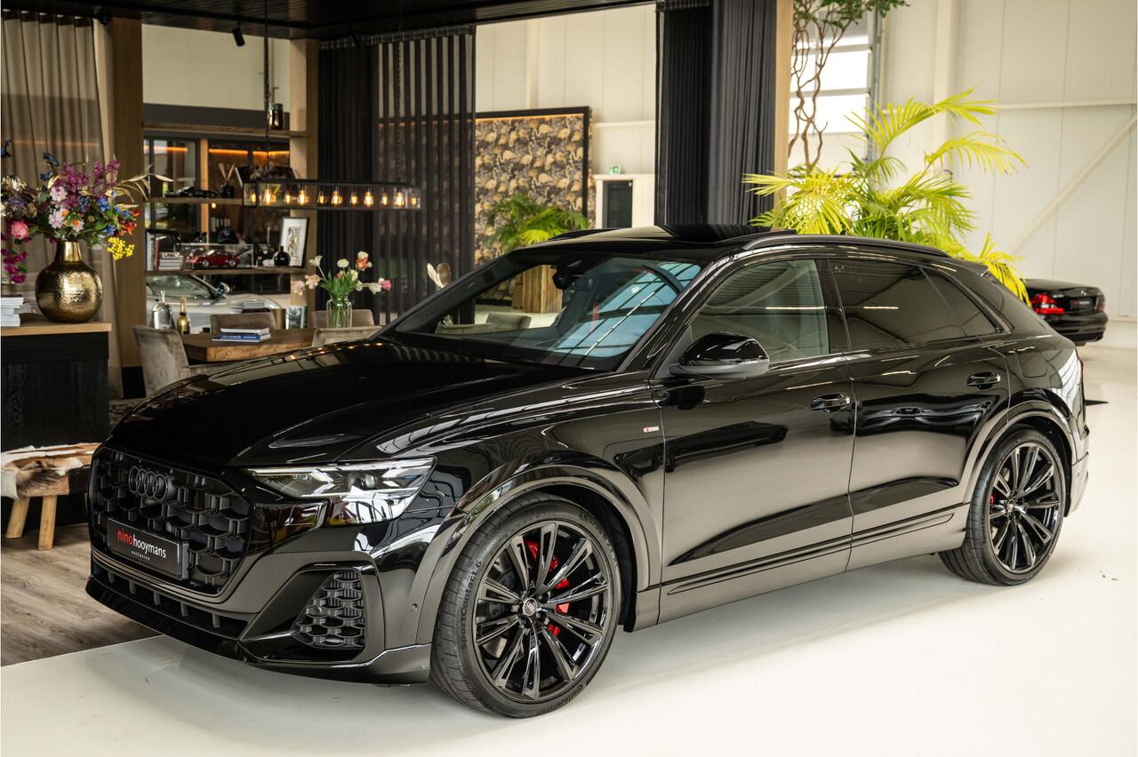 Audi Q8 60 TFSI e Competition | 5 jaar garantie | Alcantara | Rood stiksel | Rode gordel | Soft-close | 5 jaar garantie |