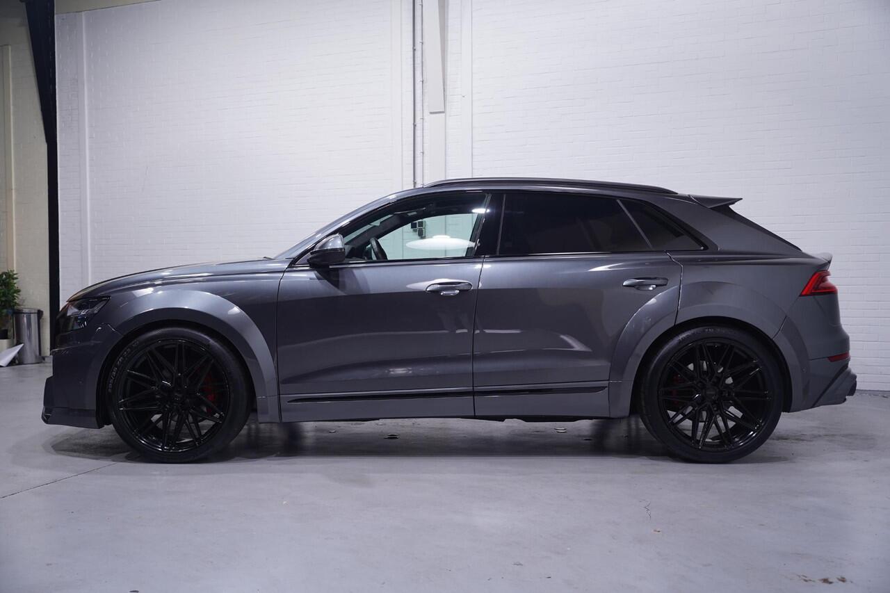 Audi Q8 55 TFSI quattro Prior bodykit en tuning 430PK pano digi-cockpit Vossen 23"lmv head-up keyless entry en start Matrix verlichting 4-zone clima ACC black-line B&O 360 Camera Led-verlichting lane-assist