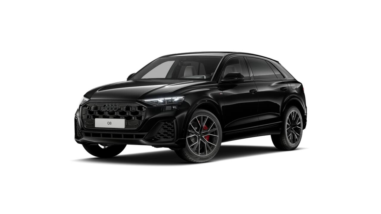 Audi Q8 55 TFSI e 394 Tiptronic Pro Line S Automaat | Vierwielbesturing | Sportstoelen plus voorin | Glazen panoramadak | Optiekpakket zwart plus | Privacy glas (donker getint) | Bang & Olufsen Premium 3D