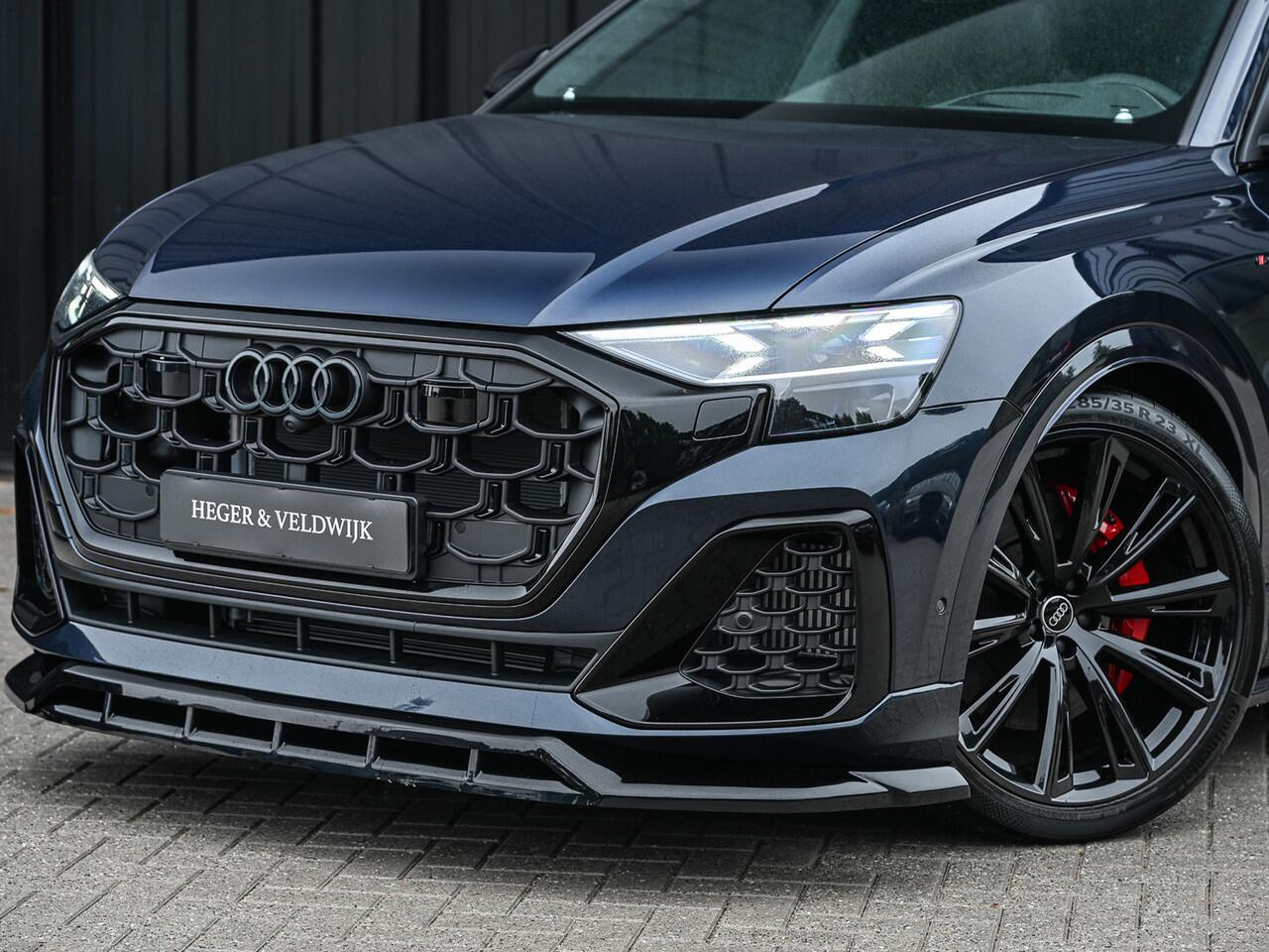 Audi Q8 60 TFSI e QUATTRO PRO LINE S COMPETITION | PANORAMADAK | CARBON | BANG & OLUFSEN ADVANCED | S-SEATS | CARBON INLEG | 360 CAMERA | HEAD-UP | AMBIANCE INTERIEUR | TREKHAAK | ADAPTIVE CRUISE | 4-WHEELBESTURING | SOFT-CLOSE | LUCHTVERING |