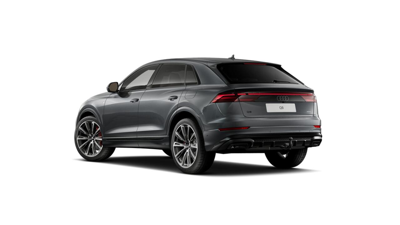 Audi Q8 55 TFSI e 394 Tiptronic Pro Line S Automaat | Vierwielbesturing | Glazen panoramadak | Optiekpakket zwart plus | Privacy glas (donker getint) | Sportstoelen plus voorin | Bang & Olufsen Premium 3D