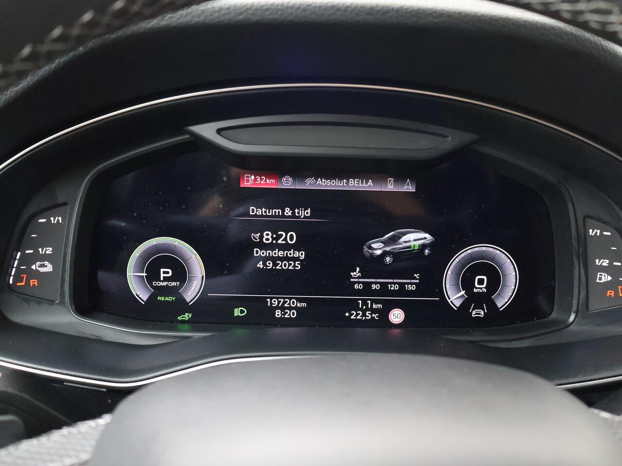 Audi Q8 60 TFSI e quattro Pro Line S Competition | 490 PK | SoH 100% | Trekhaak | Panoramadak | Head-Up display | Luxe lederen bekleding | 22" LM velgen | 360 graden camera |