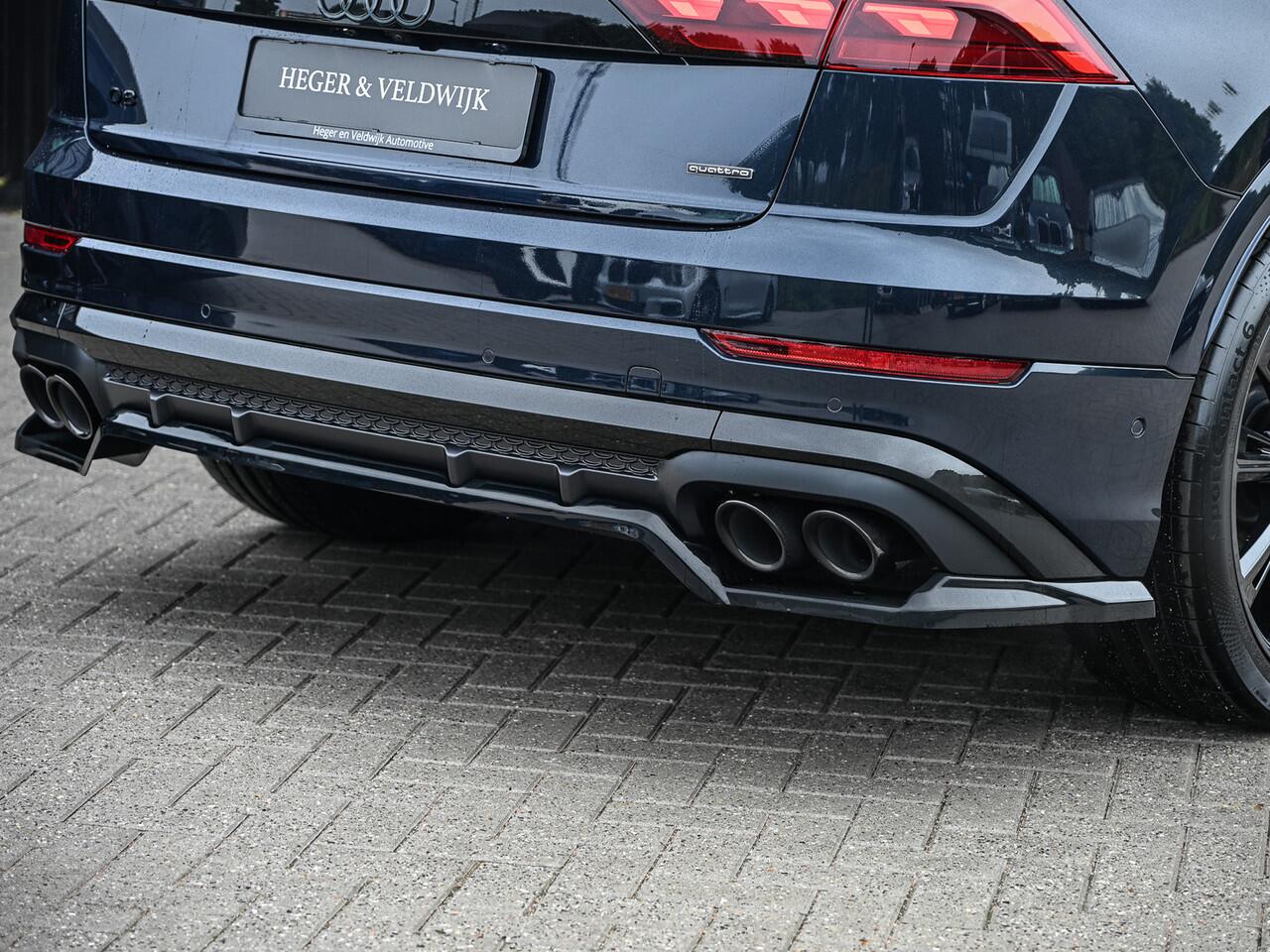 Audi Q8 60 TFSI e QUATTRO PRO LINE S COMPETITION | PANORAMADAK | CARBON | BANG & OLUFSEN ADVANCED | S-SEATS | CARBON INLEG | 360 CAMERA | HEAD-UP | AMBIANCE INTERIEUR | TREKHAAK | ADAPTIVE CRUISE | 4-WHEELBESTURING | SOFT-CLOSE | LUCHTVERING |