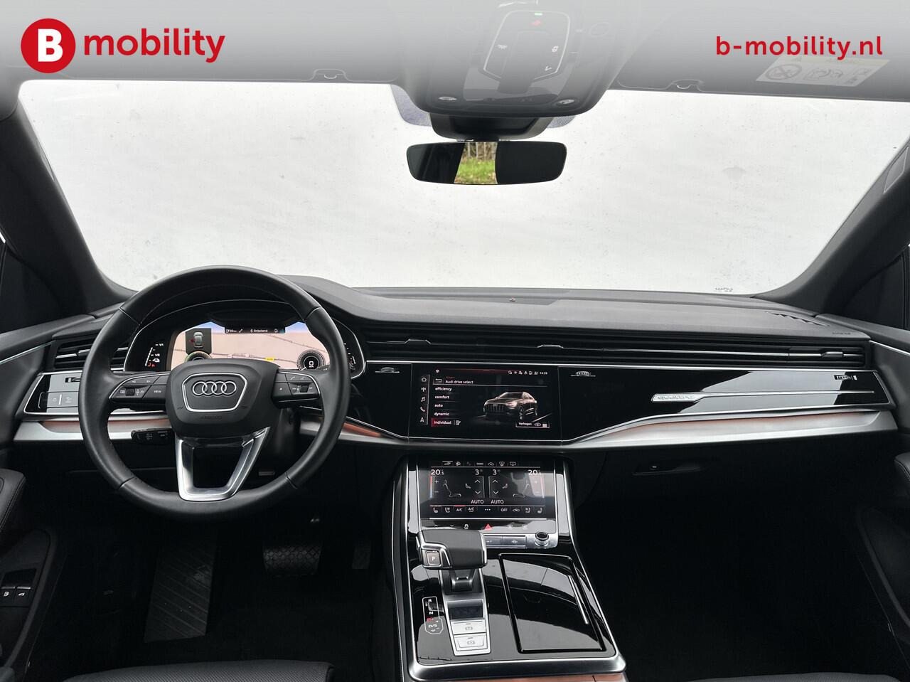 Audi Q8 55 TFSI e Hybride Quattro Pro Line Plus Trekhaak 3.500kg Head Up Display | Adaptive Cruise Control | Bang& Olufsen | Stoelverwarming/Ventilatie | 360 Camera