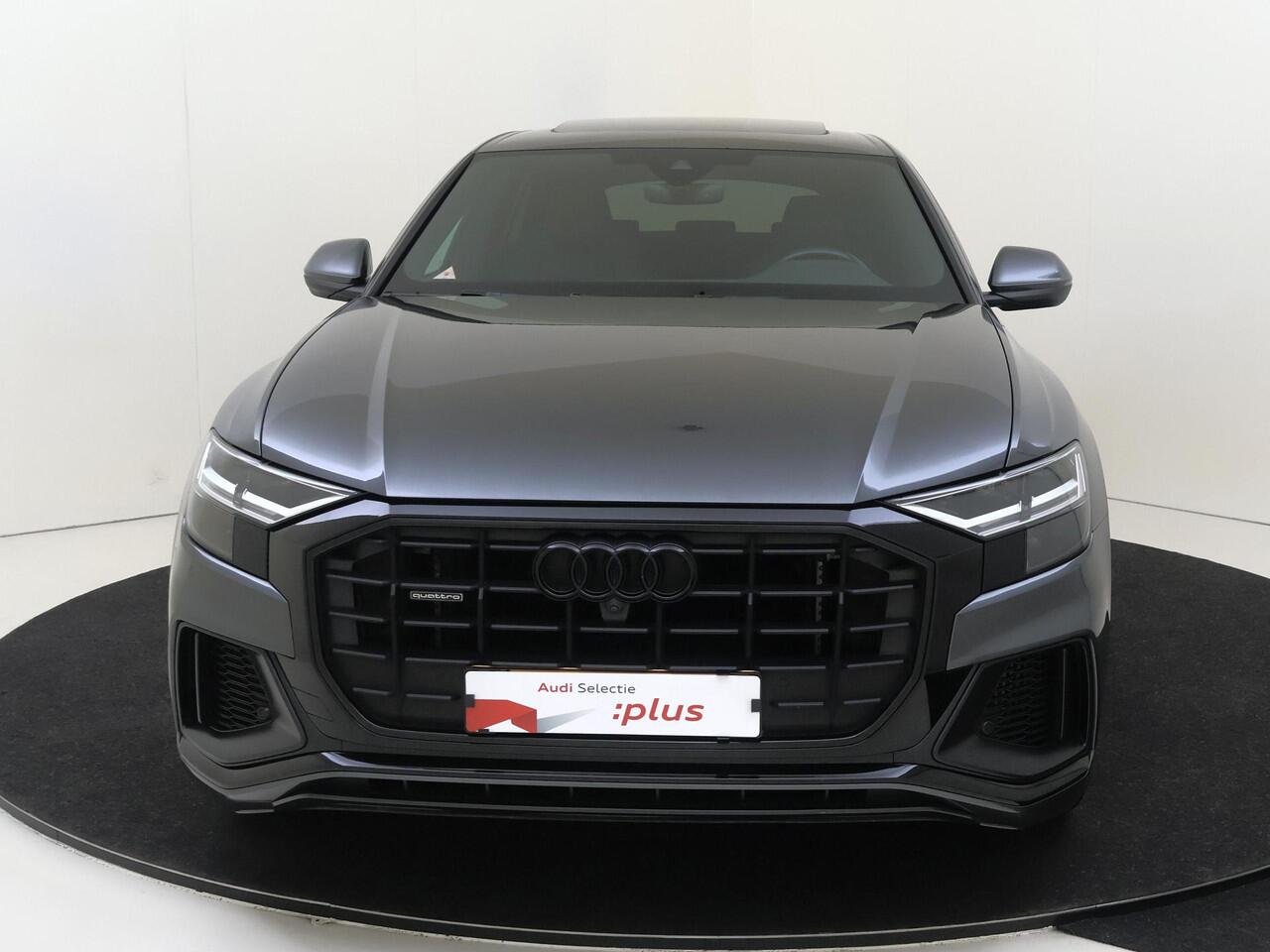 Audi Q8 55 TFSI e quattro Pro Line S | SOH 99%| Panoramadak | Trekhaak | Luchtvering | Lederen bekleding 'Valcona' | 360 camera | Bang & Olufsen | Parkeerassistent | Stoelventilatie voor |
