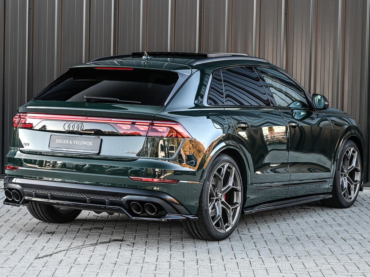 Audi Q8 60 TFSI e QUATTRO PRO LINE S COMPETITION | PANORAMADAK | 4 WIEL BESTURING | ALCANTARA HEMEL | AMBIANCE VERLICHTING | STOELMASSAGE | STOEL VENTILATIE EN -VERWARMING | HEAD-UP | 360 CAMERA | ELEKTR. TREKHAAK | SOFT CLOSE | LEDEREN DASHBOARD | GOODWOOD GRE