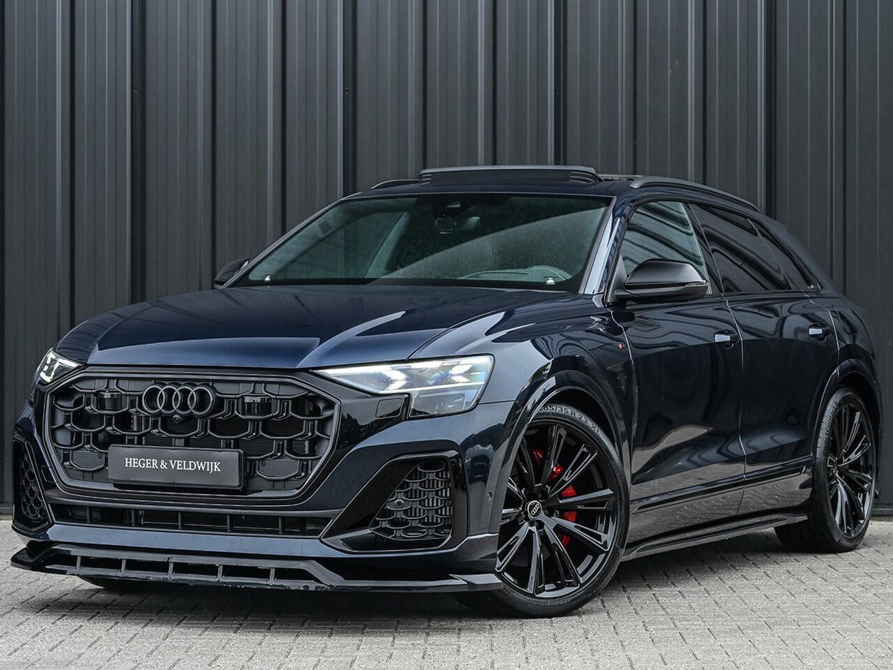 Audi Q8 60 TFSI e QUATTRO PRO LINE S COMPETITION | PANORAMADAK | CARBON | BANG & OLUFSEN ADVANCED | S-SEATS | CARBON INLEG | 360 CAMERA | HEAD-UP | AMBIANCE INTERIEUR | TREKHAAK | ADAPTIVE CRUISE | 4-WHEELBESTURING | SOFT-CLOSE | LUCHTVERING |