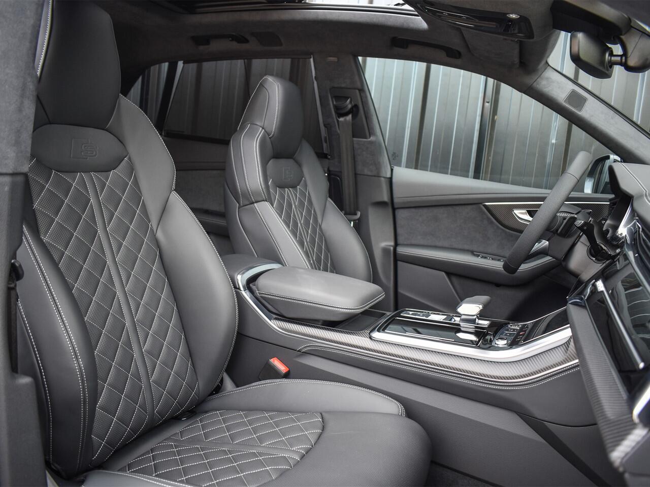 Audi Q8 60 TFSI e quattro Pro Line S COMPETITION | B&O ADVANCED | PANORAMADAK | MASSAGE STOELEN | 4 WIEL BESTURING | ADAPTIVE CRUISE | HEAD-UP | ALCANTARA HEMEL | SOFT CLOSE | STOELMASSAGE | OLED ACHTERLICHTEN | STOELVERWARMING + VENTILATIE | TREKHAAK