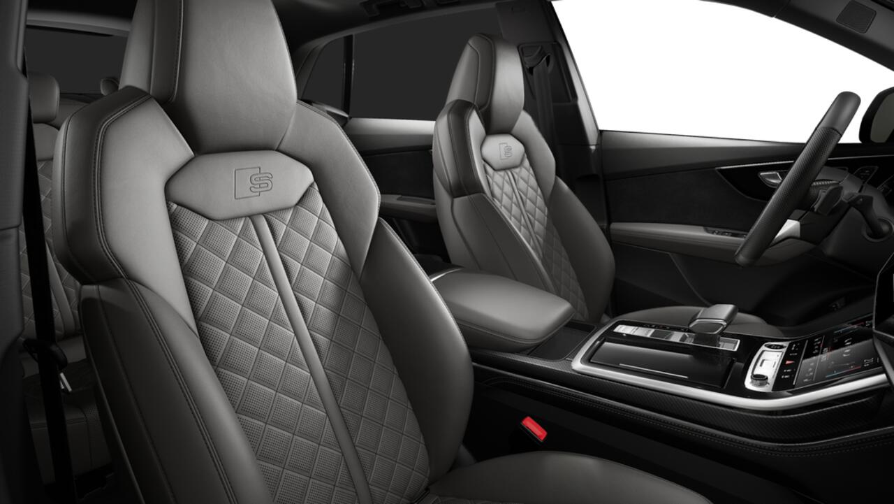 Audi Q8 55 TFSI e 394 Tiptronic Pro Line S Automaat | Vierwielbesturing | Privacy glas (donker getint) | Glazen panoramadak | Bang & Olufsen Premium 3D | Sportstoelen plus voorin | Optiekpakket zwart plus | Velgen Audi Sport, 10-spaak-trapezoïde, zwart, 10,0Jx23,