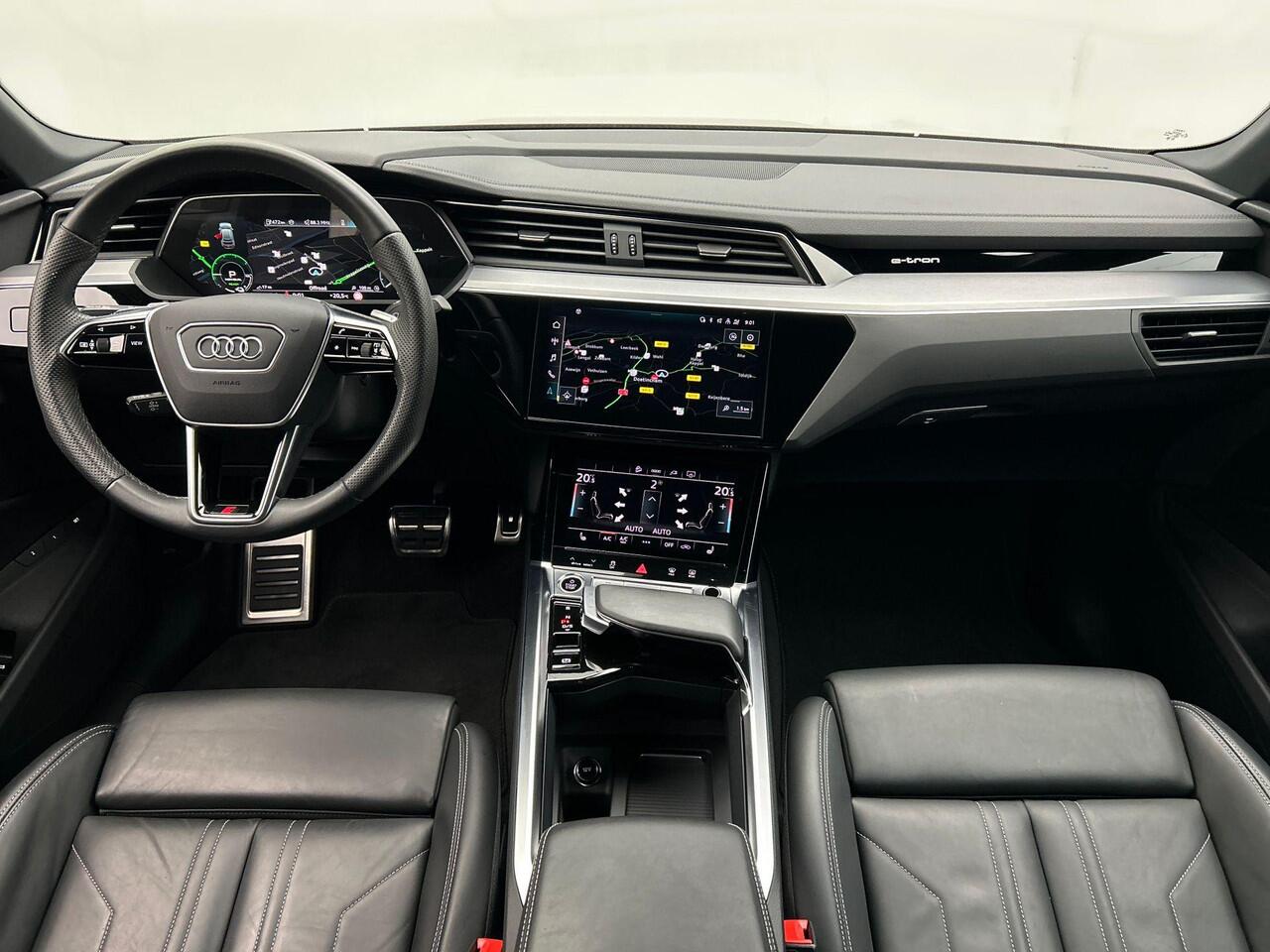 Audi Q8 Sportback e-tron 55 S Edition 115 kWh | Pano | Leder | Memory | Adapt Cruise | Tour Pack | Sportstoelen | 21 inch | luchtvering | S Line